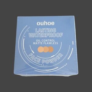 Ouhoe Lasting Waterproof Face Powder Matte‎ Oil Control #03 Pure Beige 8g NEW
